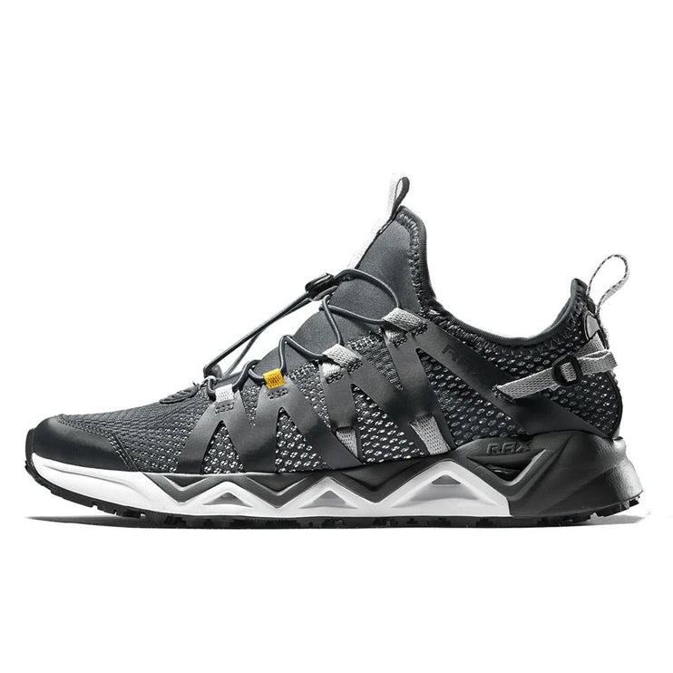 RAX Unisex Aqua Upstream Wasserschuhe, schwarz, atmungsaktives Mesh-Obermaterial, rutschfeste Sohle, Outdoor-Abenteuer.